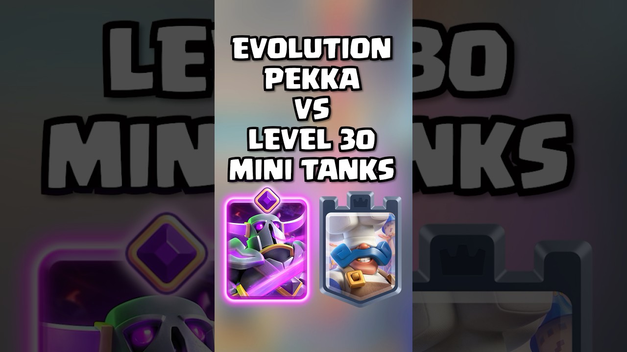 Evolved Pekka VS Level 30 Mini Tanks Boosted by 