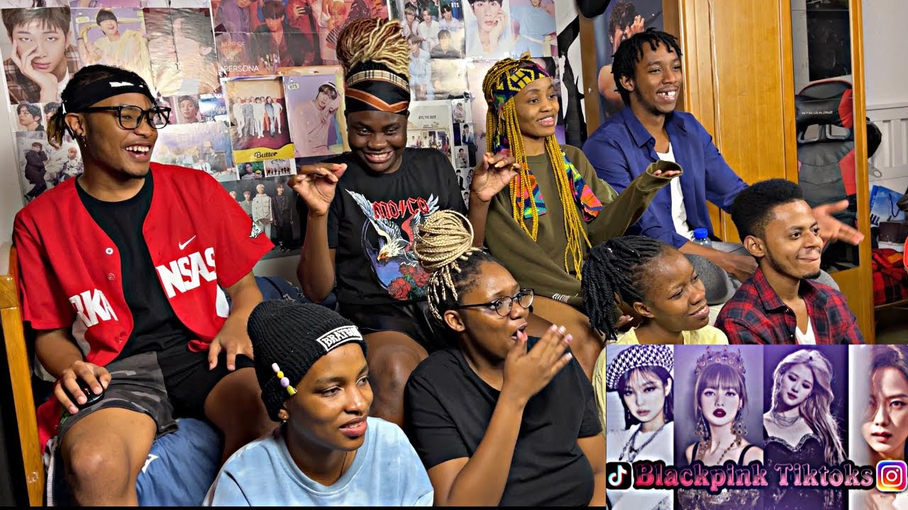 Реакция африканцев на подборку лучших тикток и эдитов Blackpink 2021 года