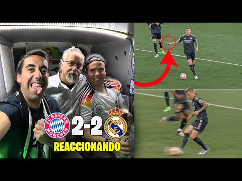 REACCIONANDO al BAYERN MÚNICH 2-2 REAL MADRID *Vaya locura*