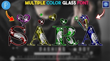 Glass Font Editing On PixelLab Ps Touch Step By Step How To Make  Glass Font 2022 | Zarraq Creation