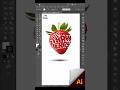 Adobe Illustrator 2025 Tricks - How to add text to objects. Strawberry PNG
