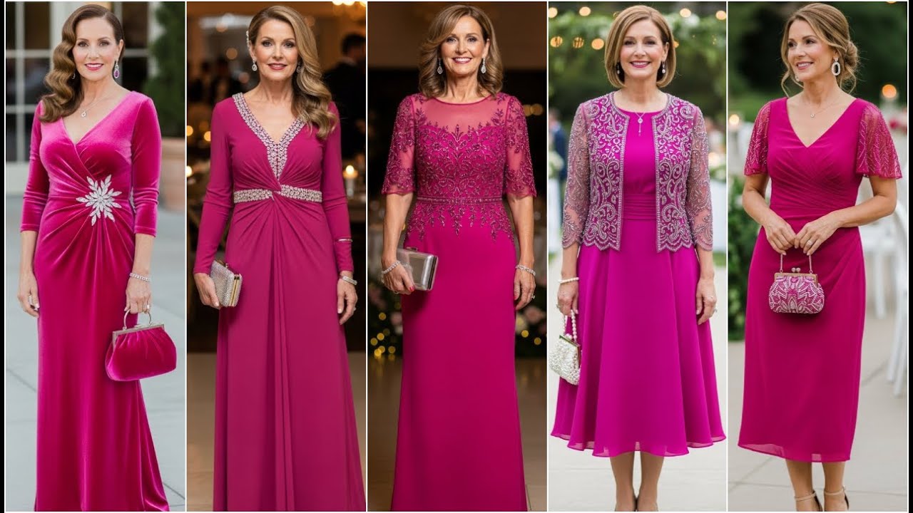 Fuchsia Pink Mother of the Bride Dresses 2026: Elegant & Chic