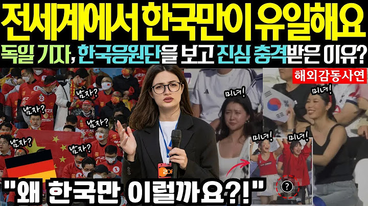 [해외감동사연] "전세계에서 한국만 유일하죠!" 독일 기자, 아시안컵 한국응원단을 보고 진심 충격받은 이유는?! 대체 왜 한국만 이럴까요?