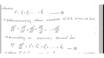 FY BSC::SEM-1::UNIT-3:: CONVERSATION OF LINEAR MOMENTUM & CENTER OF MASS