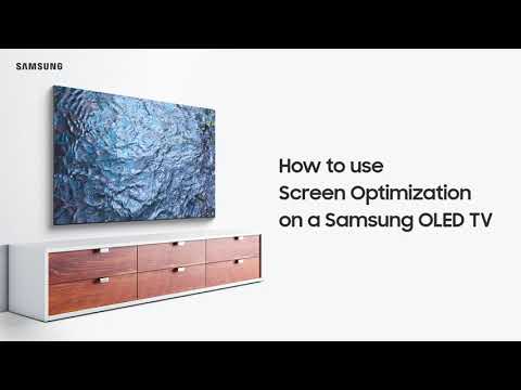 How to use Screen Optimization on a Samsung OLED TV