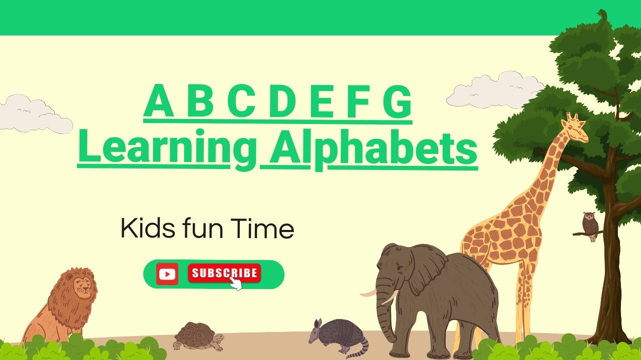 A B C D E F G Learning Alphabets for Kids Nursery and Kids Rhymes || # ...