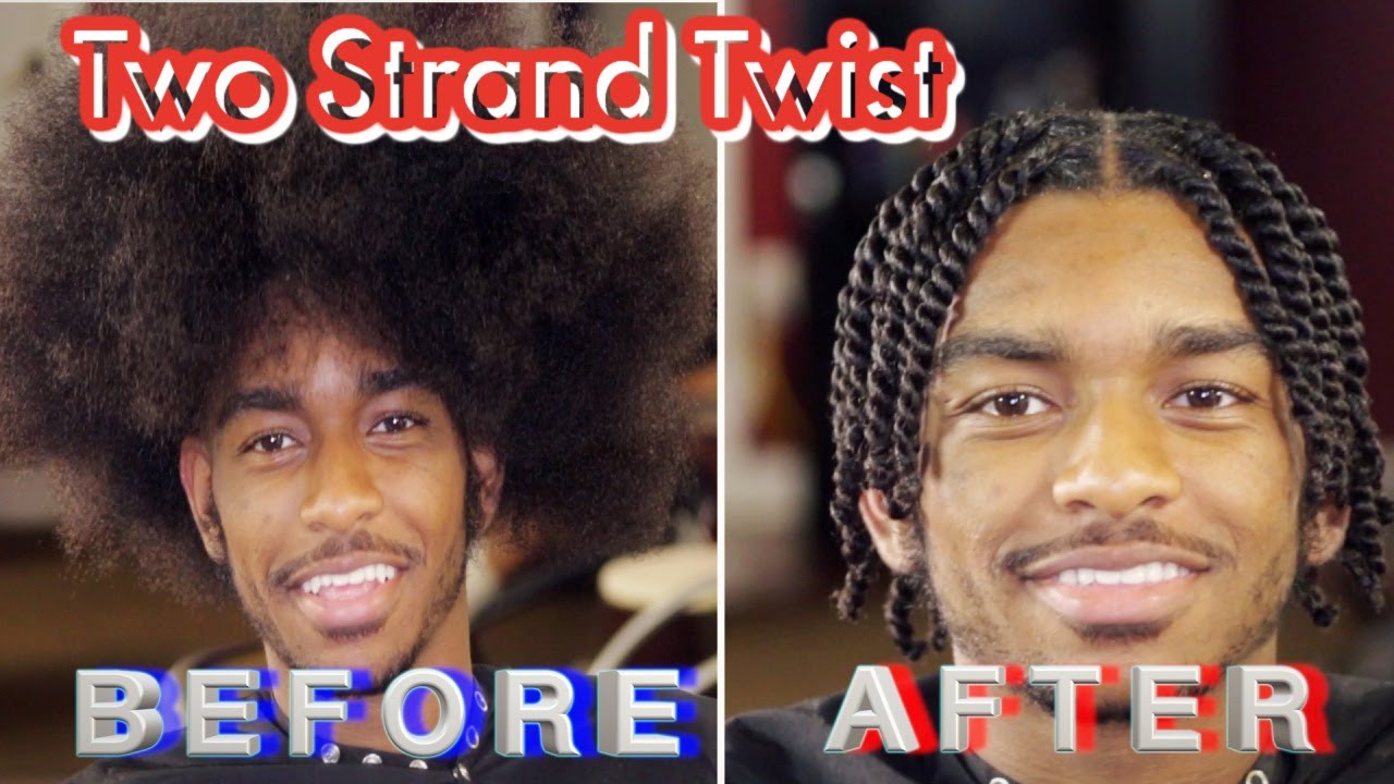 💋Two Strand Twist on a Man