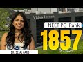 AIR 1857 Dr. Sejal Garg | NEET PG 2025  Achiever's Journey at Vidya Jeevan