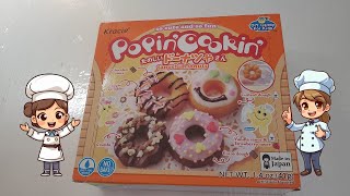 Popin Cookin Donut 🍩 Japanes Candy Kit No Bake Playing funny food!