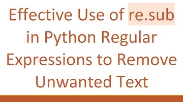 Effective Use of re.sub in Python Regular Expressions to Remove Unwanted Text