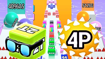 NEW High Score: Bounce Merge 3D 4P | Jelly Run 2048,Jelly Race,Jelly Merge | Ball Run 2048 Infinity