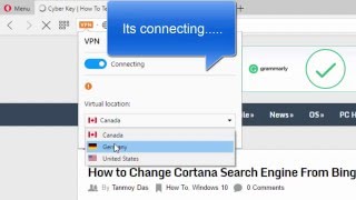 How to turn on free VPN Service in Opera Browser screenshot 5