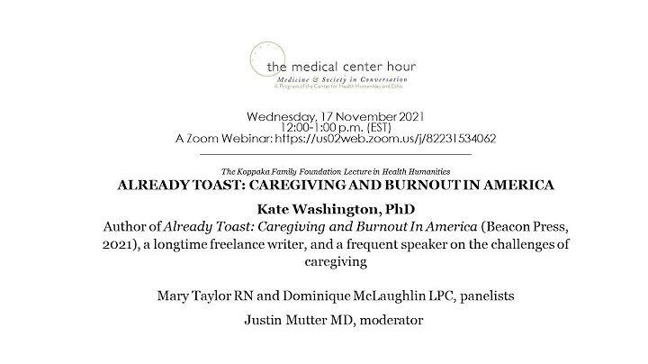 ALREADY TOAST: CAREGIVING AND BURNOUT IN AMERICA, ...