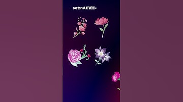 5 Watercolor Floral Elements Keywords in Canva for free | Canva Tutorial #shorts #canva #canvatips