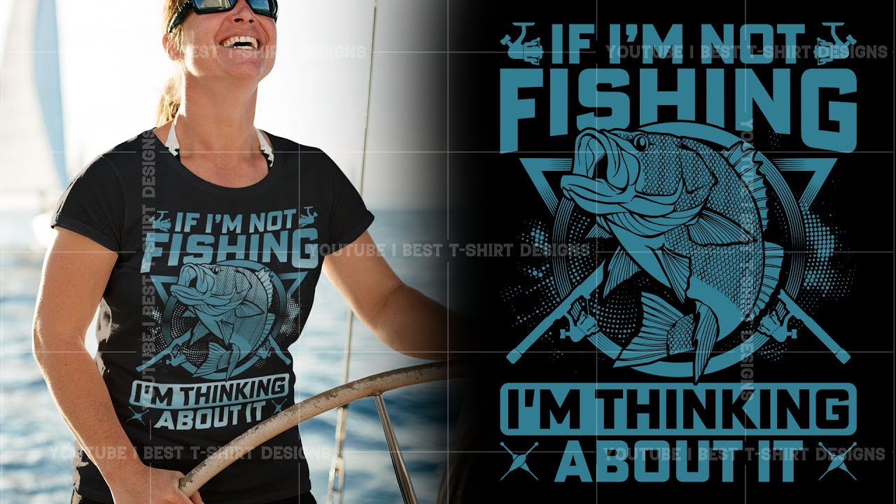 FISHING T-SHIRT DESIGN TUTORIAL  T-SHIRT DESIGN IN ILLUSTRATOR