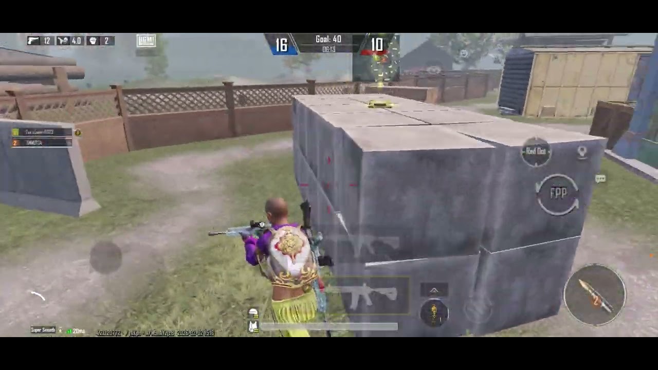 M416 Glacier🥶2vs2 Toxic player😡