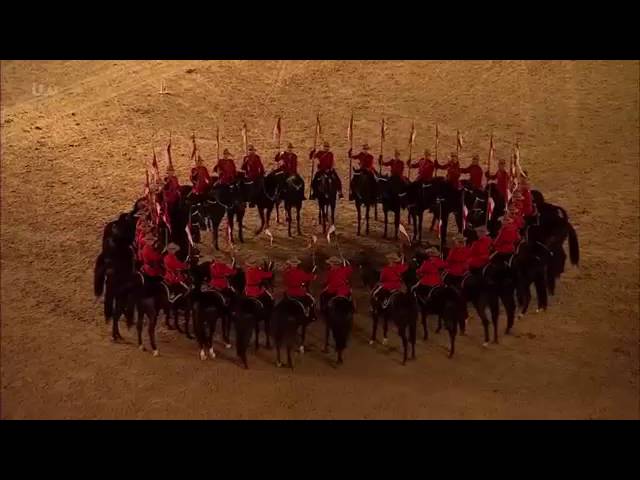 RCMP Musical Ride at Queen's 90th Birthday Celebration to Maple Leaf Forever