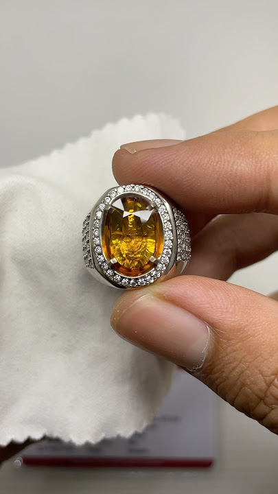 Natural Orange sapphire 4.05 ct memo cgl ring perak, harga 6jta nego wa : 085863121923