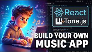 Build a React.js Music Visualizer & Virtual Piano & Guitar Editor in Browser Using Tone.js in TS