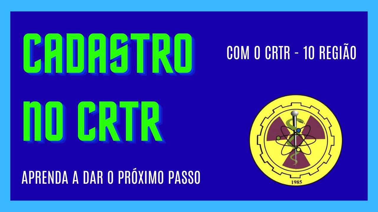 Crtr Realizando o seu cadastro no CRTR - YouTube