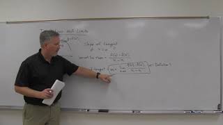 MTH 261 Sec 2.1a Finding Tangents using Definition 1