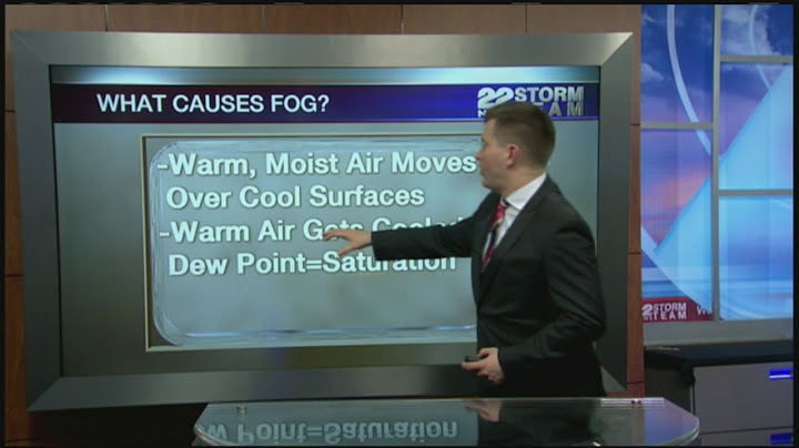What causes fog during the winter in western Massachusetts?