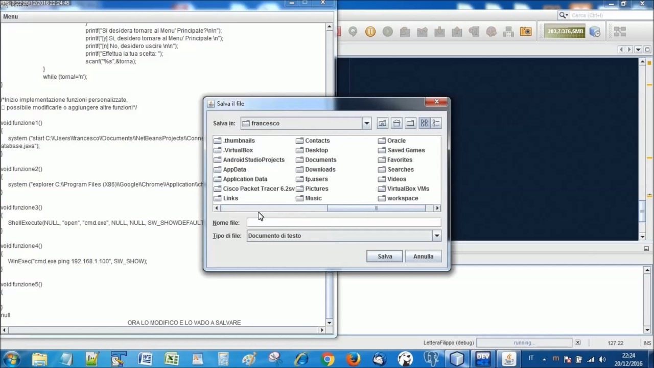 save file in java gui - YouTube
