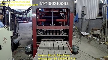 QT4-20 automatic block making machine producing cabro pavers with letters