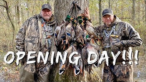 Duck Hunting On Opening Day!! | An Awesome Start To The Season!! | Into The Woods with Rusty Creasey