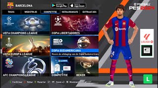 PES 2024 EDITION MOBILE ANDROID OFFLINE NOVO MENU | FIFA 16 THEME PES 2024 TRANSFERÊNCIAS KITS 23-24