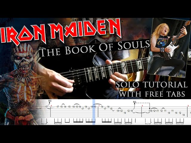 Iron Maiden - The Book Of Souls Janick Gers solo lesson (with tablatures and backing tracks) class=