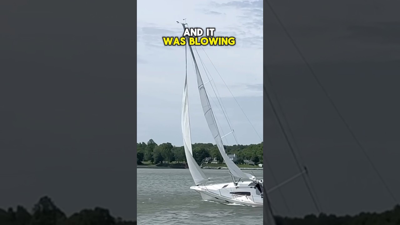 I made a HUGE mistake 😅 #sailboat #sail #wind