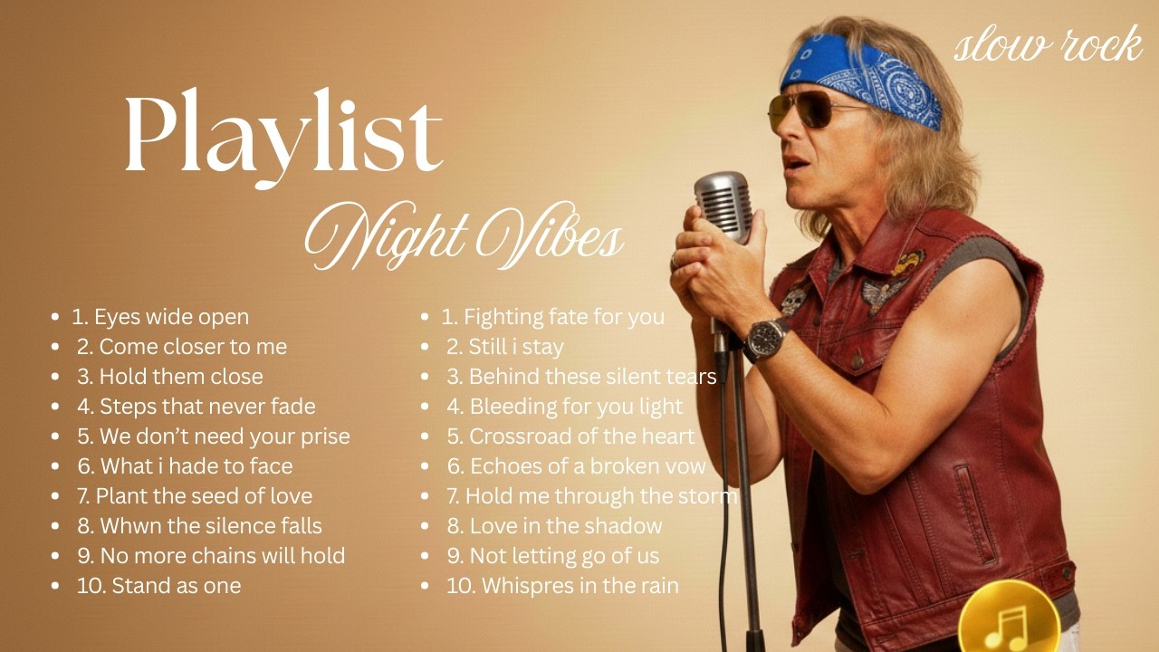 Late Night Slow Rock Playlist 🌙 Timeless Rock Ballads for Midnight Drive