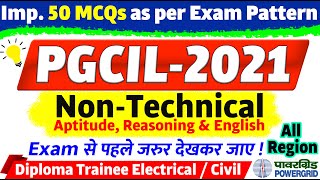 PGCIL Non-Technical | 50 Most Important Aptitude, Reasoning & English Questions | Powergrid Diploma screenshot 5