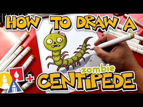 How To Draw A Funny Zombie Centipede