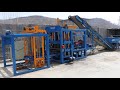QT4 18S automatic interlocking pavement brick maker   concrete hollow solid block machine in Namibia