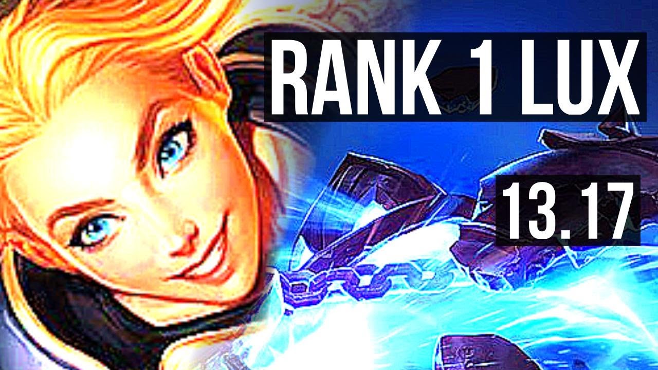 LUX vs XERATH (MID) | Rank 1 Lux, 10/1/5, Legendary, Rank 14 | TR Challenger | 13.17