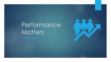 Performance Matters Teacher Training