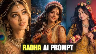 Trending Radha Ai photo editing prompt | Radha Rani Look Ai photo prompt | New Chatgpt prompt
