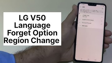 LG V50 Language And Region Change Settings
