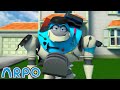 Magnetic Attraction - Stuck on the Robot!! | Robot Cartoons For Kids | ARPO | Sandaroo