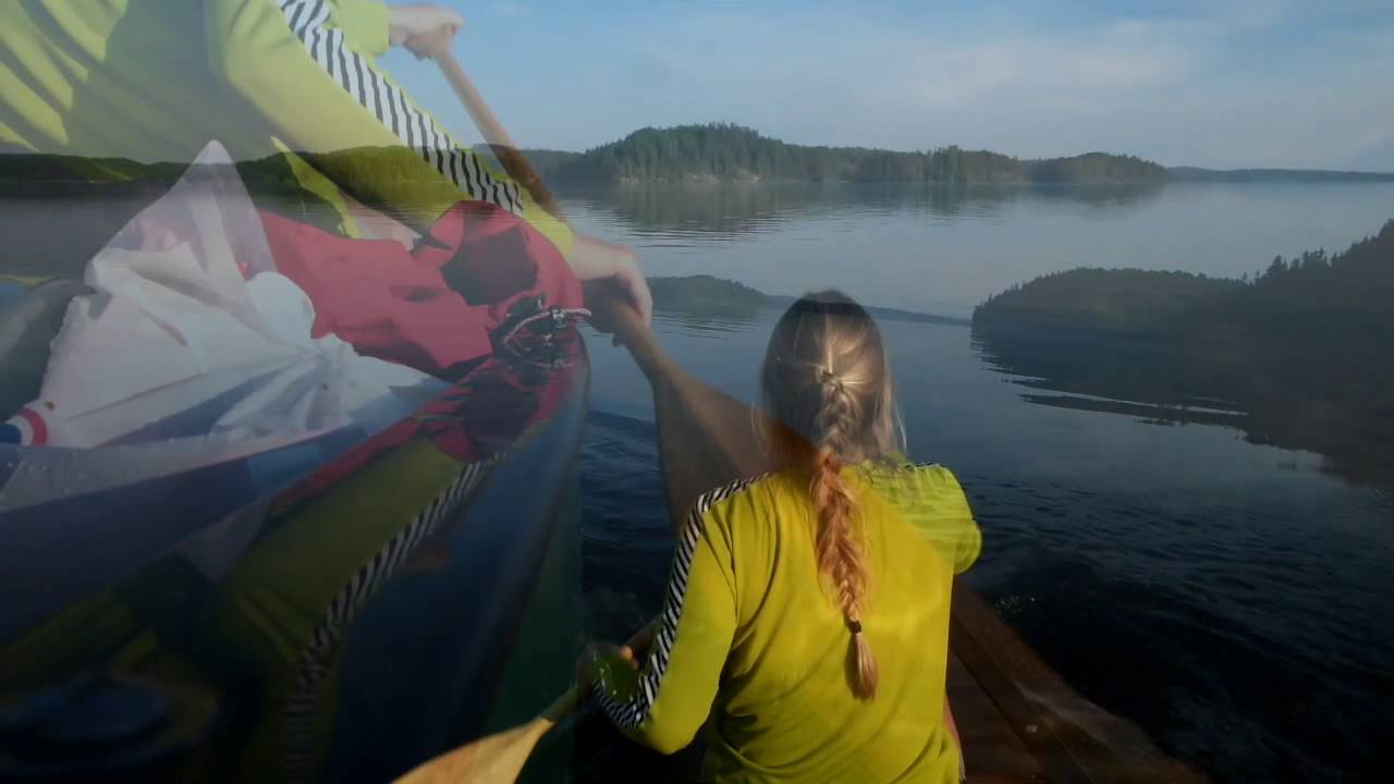 Haldenkanalen i kano - padling i Norge - Canoe - Norway