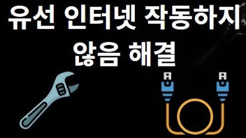 Windows 11에서 유선 인터넷이 작동하지 않을 때 해결 방법