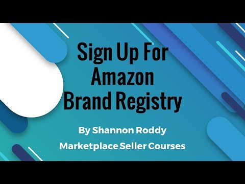 amazon brand registry application