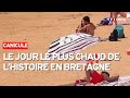 Canicule  record absolu en bretagne avec 40