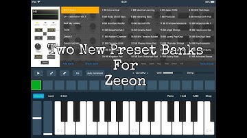 Two New IAP Preset Banks For ZEEON Synthesizer Demo for the iPad