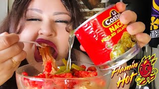 Flamin’ Hot cheetos & Jalapeños Ramen Bowl MUKBANG