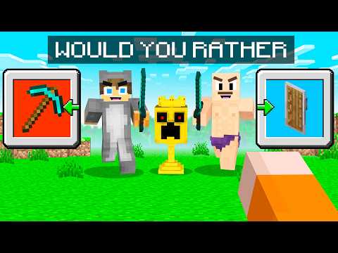 Minecraft Manhunt, but Would You Rather?