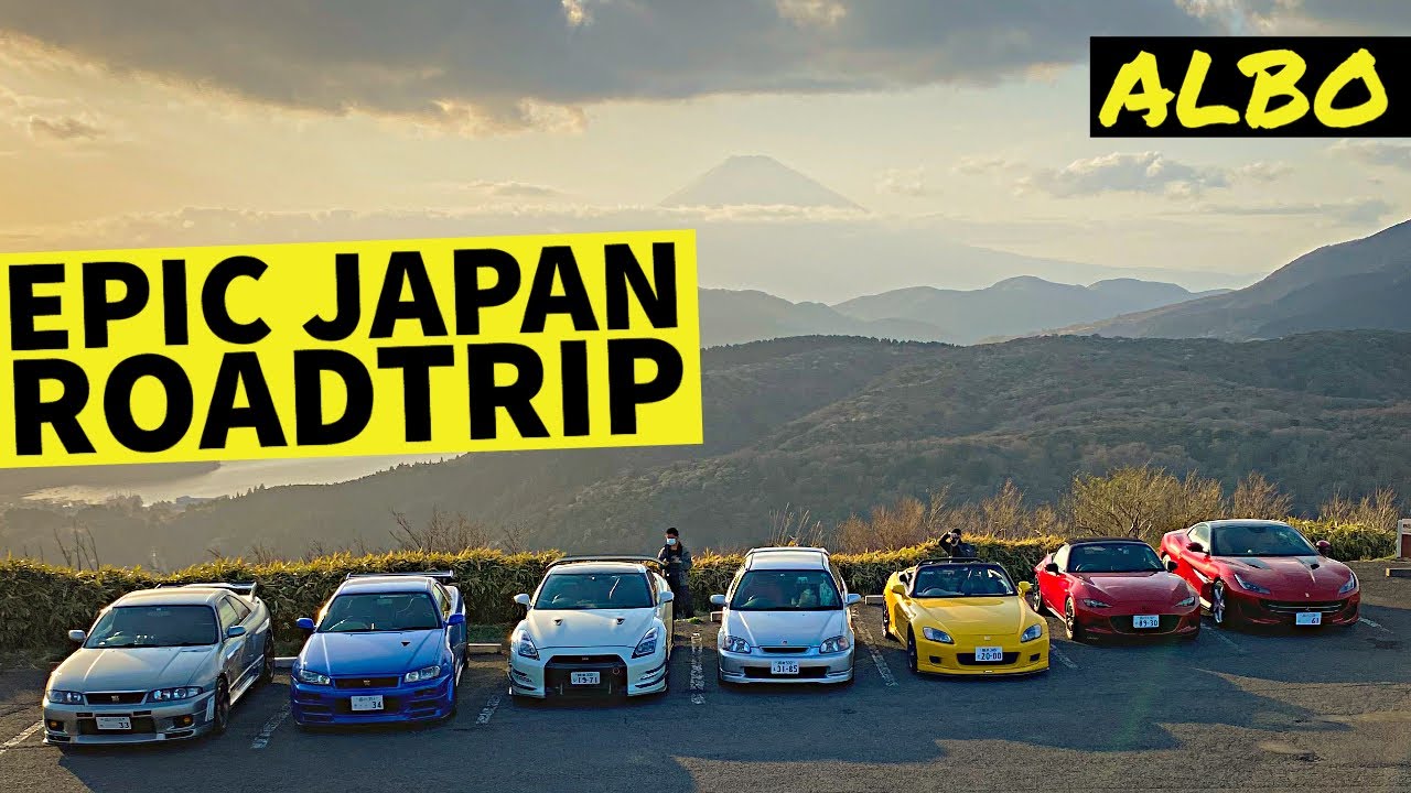 We Drove Japan In Our S2K, EK9, GTRs, Miata and Itasha Ferrari! | ALBO’s JDM ROADTRIPS