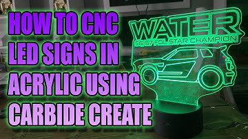 Make Acrylic LED Sign using Shapeoko CNC Router/Carbide Create